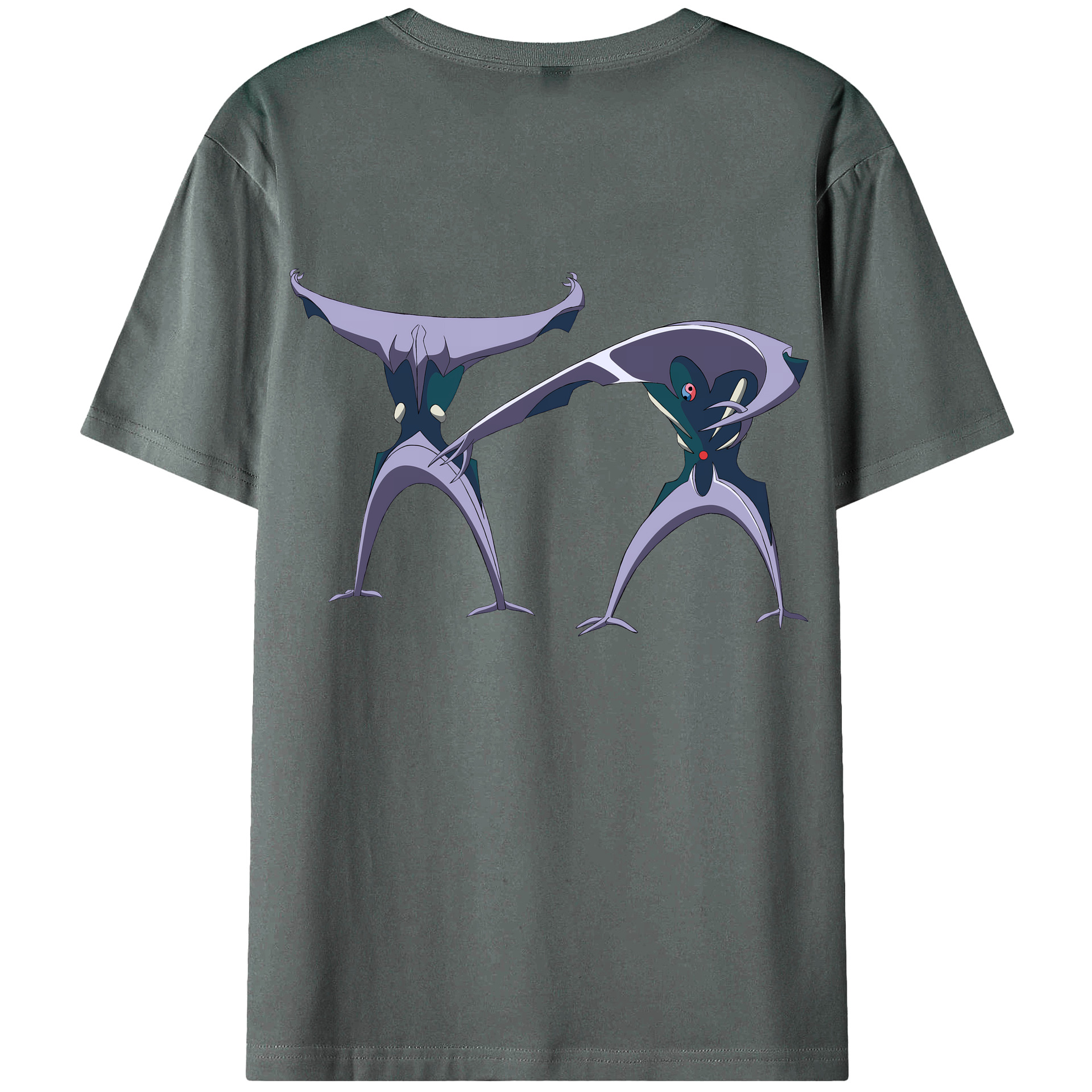（画像用） EVA 新世紀エヴァンゲリオン 綿100％ メンズ半袖Tシャツ（バックプリント） 通気性